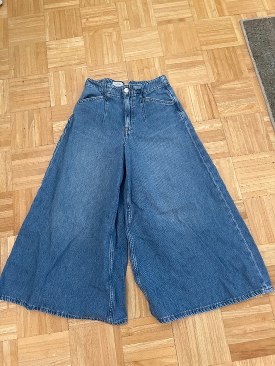 Pilcro Denim - Pilcro Corset High-Rise Crop Culotte Jeans 25